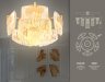Потолочная люстра Ambrella light TR5093/10 GD/CL