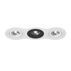 i636060706 Встраиваемый точечный светильник Intero 16 Triple Round Lightstar (комплект из 217636+217606+217607+217606)