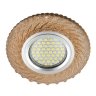 Встраиваемый светильник с LED подсветкой Fametto Luciole DLS-L137 Gu5.3 Glassy/Tea (UL-00003866)
