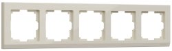Рамка на 5 постов (слоновая кость) Werkel W0051803