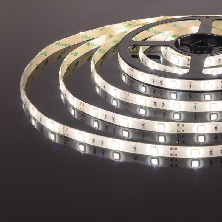 5м. Светодиодная лента белого цвета 4200К 5050/30, 7,2W, 12V, 30LED/m, IP65 Elektrostandard (a050584)