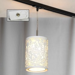 Однофазный светильник на подвесе для трека Lussole Loft Vetere LSF-2306-01-TAW