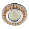 Встраиваемый светильник с LED подсветкой Fametto Luciole DLS-L151 Gu5.3 Glassy/Gold (UL-00003909)