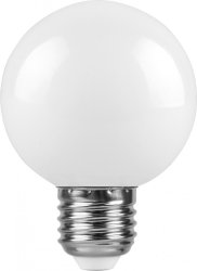 Светодиодная лампа E27 3W 6400K (холодный) G60 Feron LB-371 (25902)