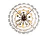 Подвесная люстра Ambrella light TR5177/10 CH/CL/FR