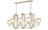 Подвесная люстра Crystal Lux NICOLAS SP8 L1000 GOLD/WHITE