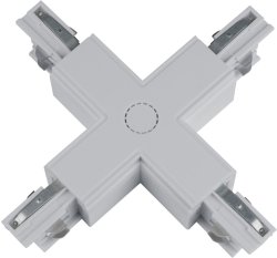Соединитель для шинопроводов Х-образный (09749) Uniel UBX-A41 Silver