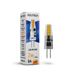 Светодиодная лампа G4 2W 2800K (теплый) Simple Voltega 7142