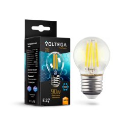 Филаметная светодиодная лампа Е27 6,5W 2800К (теплый) Crystal Voltega 7138