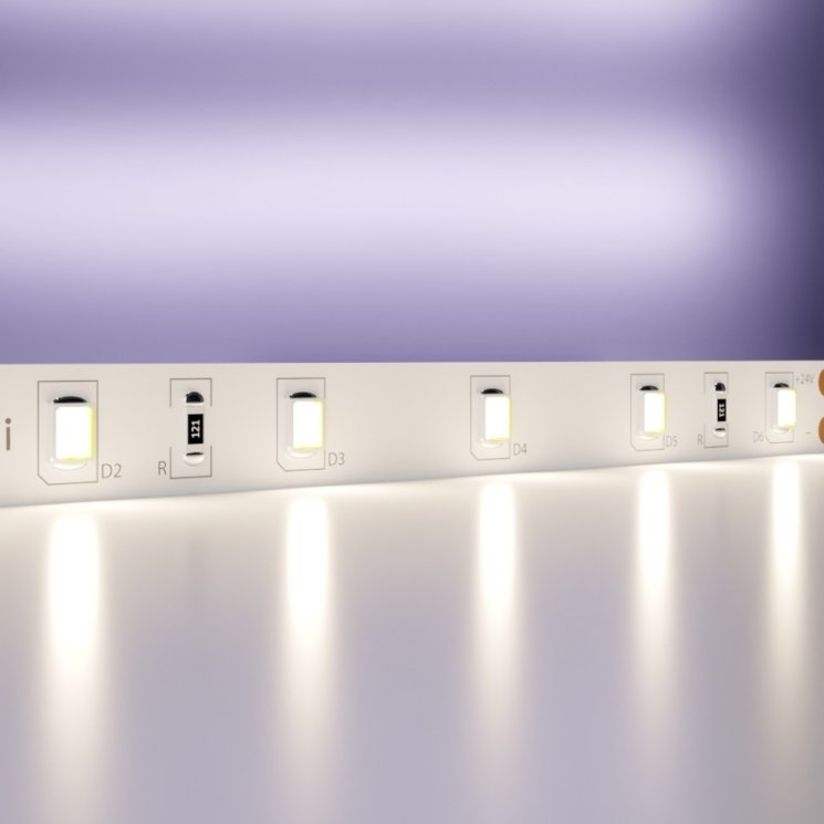 5м. Светодиодная лента белого цвета 4000К, 7,2W, 24V, 60LED, IP20 Led strip 20014