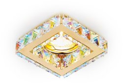 Встраиваемый светильник Ambrella light Crystal K110 PR/G