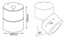 Накладной точечный поворотный светильник Crystal Lux CLT 412C WH