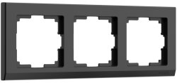 Рамка на 3 поста (черный) Werkel W0031808