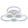 Светодиодная диммируемая люстра с ПДУ Profit Light 5883/3+3A WHT 114W+8W RGB