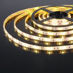 5м. Светодиодная лента теплого цвета 3300К 5050, 7,2W, 12V, 30LED/m, IP65 Elektrostandard (a050582)
