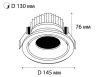 Встраиваемый светильник Italline IT06-6018 white 4000K