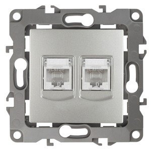Розетка информационная 2XRJ45 ЭРА 12 12-3108-03 Б0014731