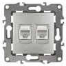 Розетка информационная 2XRJ45 ЭРА 12 12-3108-03 Б0014731