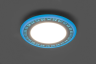 Светодиодный светильник Feron AL2440 встраиваемый 16W 4000K с синей подсветкой, белый 29598