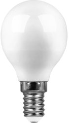 Светодиодная лампа E14 13W 2700K (теплый) G45 Saffit SBG4513 55157