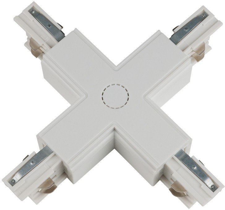 Соединитель для шинопроводов Х-образный (09747) Uniel UBX-A41 White