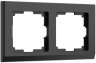Рамка на 2 поста (черный) Werkel W0021808