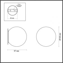 Настенный светильник Odeon Light Marbella L-Vision 6684/5CL