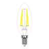 Филаментная светодиодная лампа E14 5W 3000К (теплый) Multibright Uniel LED-C35-5W-WW-E14-CL-MB GLM10TR (UL-00002367)