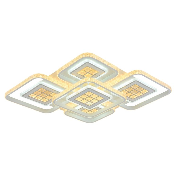 Светодиодная диммируемая люстра с ПДУ Profit Light 8051/4+1 WHT A 334W