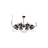Потолочная люстра F-Promo Eget с лампочками 2197-8U+Lamps E14 P45