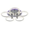 Светодиодная диммируемая люстра с ПДУ Profit Light 8024/5 CHR 90W+8W RGB