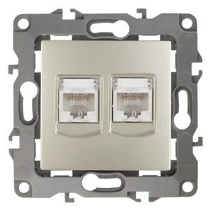 Розетка информационная 2XRJ45 ЭРА 12 12-3108-04 Б0014732