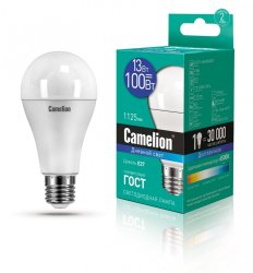 Светодиодная лампа E27 13W 6500К (холодный) A60 Camelion LED13-A60/865/E27 (12652)
