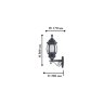 Уличный настенный светильник с лампочкой Favourite Paris 1806-1W+Lamps А60