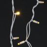5х0,6м. Гирлянда теплый свет, "Бахрома", белый провод 180 LED, морозоустойчивая A-507 WW/W Sneha (1426784)