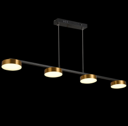 Подвесной светодиодный светильник Natali Kovaltseva Loft LED LAMPS 81101/4C GOLD BLACK