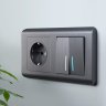 Рамка на 2 поста (графит) Werkel W0022104