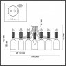 Потолочная люстра с лампочками Odeon Light Candy 4861/7C+Lamps E14 P45