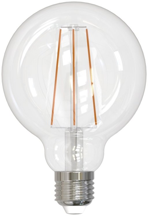 Филаментная светодиодная лампа E27 10W 3000K (теплый) Sky Uniel LED-G95-10W-3000K-E27-CL PLS02WH (UL-00004862)