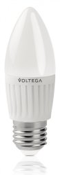 Светодиодная лампа Е27 6.5W 4000К (белый) Candle Voltega 5718