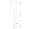 Подвесной светильник Airon Eurosvet 50180/3 дымчатый (a052427)