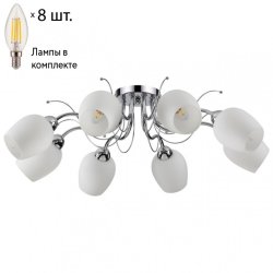 Потолочная люстра Lumion Marcela с лампочками 4594/8C+Lamps E14 Свеча