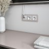 Розетка ТВ+Ethernet RJ-45 6 cat. (белый) Werkel W1181301