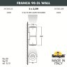 3A7.003.000.WXU2L Уличный настенный светильник Fumagalli Franca 90