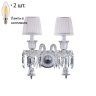 Бра Crystal Lux с лампочками Princess AP2+Lamps E14 Свеча