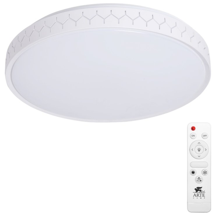 Потолочный светодиодный светильник с ПДУ Arte Lamp SIMONE A2682PL-72WH