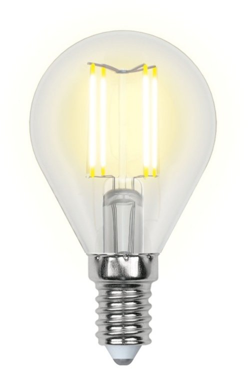 Филаментная лампа E14 7,5W 4000K (белый) Air Uniel LED-G45-7.5W-NW-E14-CL GLA01TR (UL-00003254)