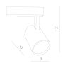 Трековый светодиодный светильник Arte Lamp Amico A1810PL-1WH