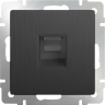 Розетка Ethernet RJ-45 (графит рифленый) Werkel W1181004