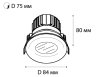 Встраиваемый светильник Italline IT06-6016 white 3000K